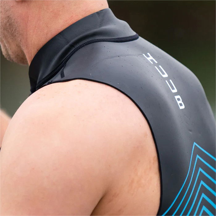 2024 Huub Mens Aluna SUP & Swim Neoprene Top ALUNAVEST - Black / Blue